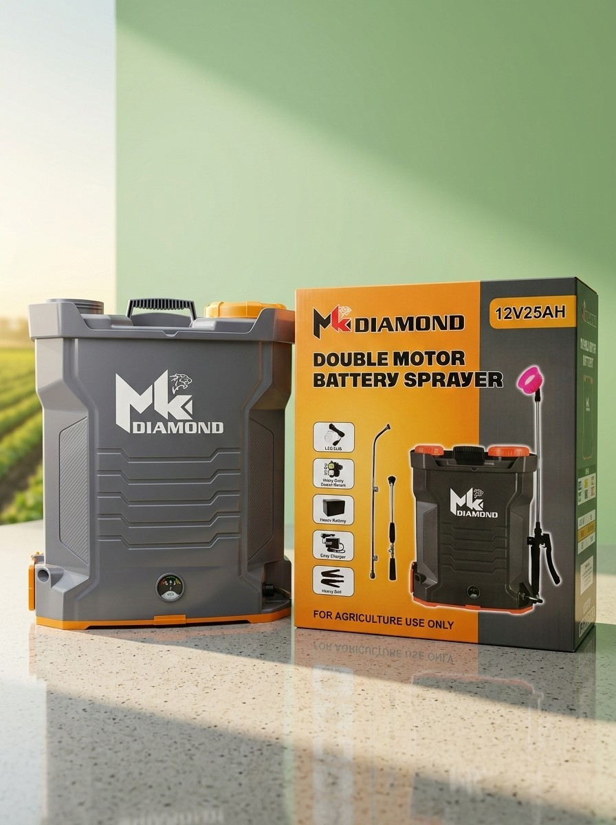 MK Diamond Battery Sprayer Double Motor 9LPM – Agricultural Power Sprayer